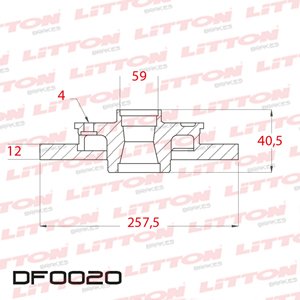 Disco Freno Fiat Argo 1.0 17/... Delante Solido