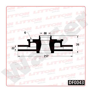 Disco Freno Honda Passport 2.6 4CYL 94/95 Del Ventilado