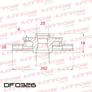 Disco Freno Asia Hi-Topic 2.2 - 2.7 94 Del Ventilado