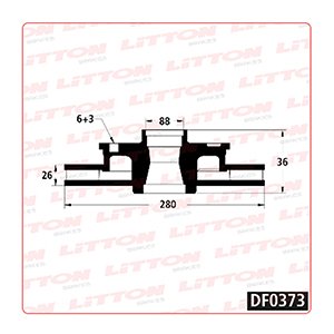 Disco Freno Honda Passport 2.6 4C - 3.2 6C 95/ Del Ventilado