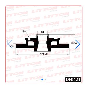 Disco Freno Iveco Daily 49.12-New Daily 96/...Trasero Solido