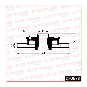 Disco Freno Mercedes Benz L-LS Delante Ventilado