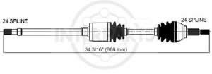 Semieje Garma Peugeot Partner 1.8 1.9D 97/.. Der 860mm 25/24